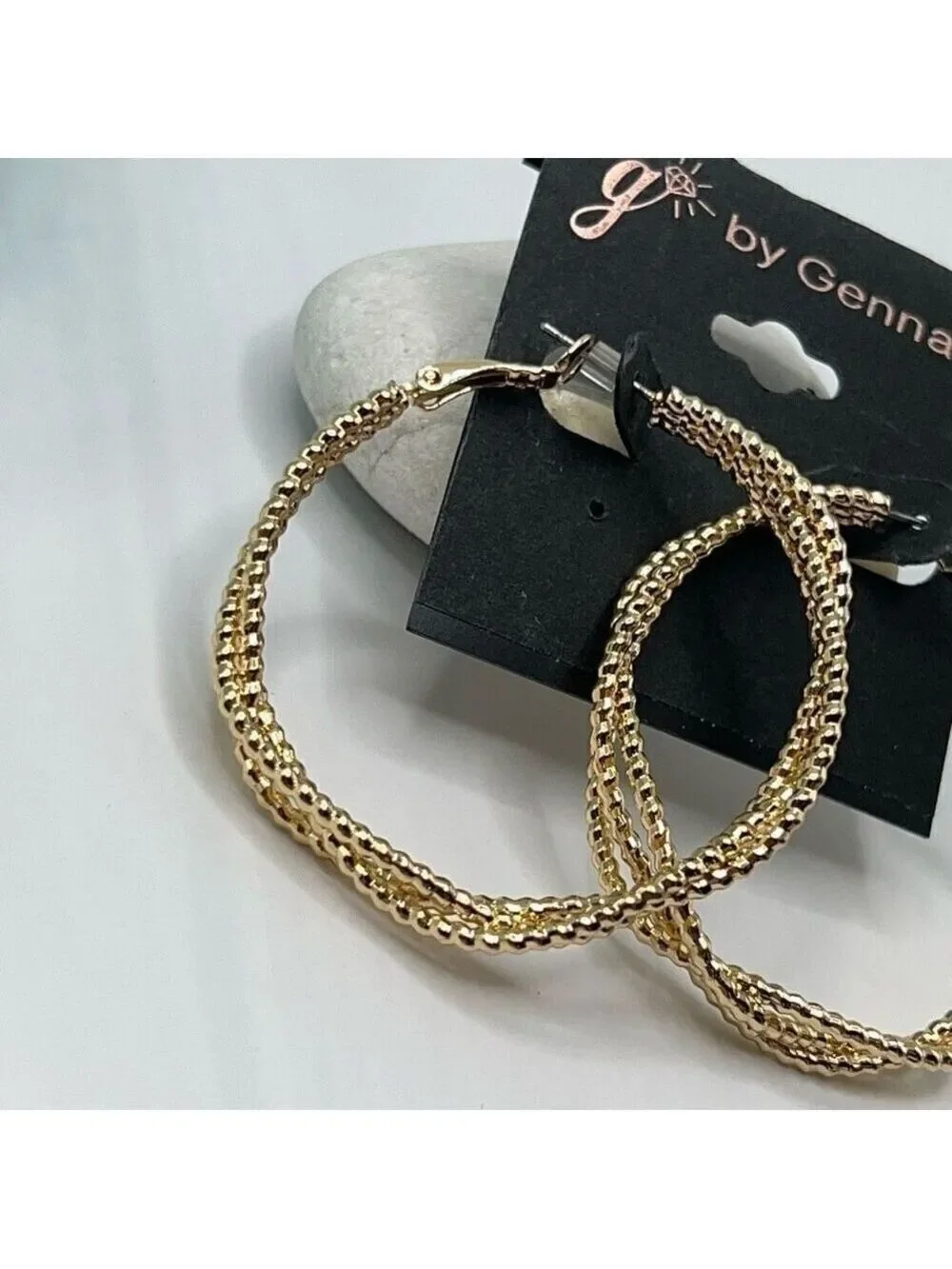 G by Gennaro Gold Hoop Twist Hoop Earrings $16ea / 3 for $25